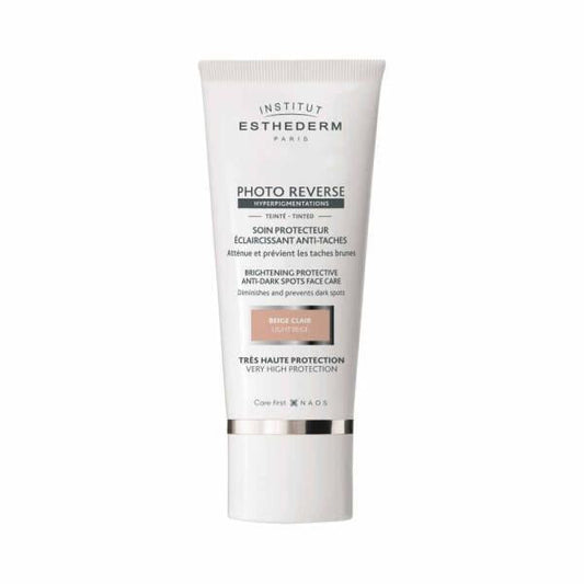 Esthederm Tinted Sunscreen - Photo Reverse Tinted Light Beige 50ml - Broad-Spectrum Sun Protection & Evening Skin Tone