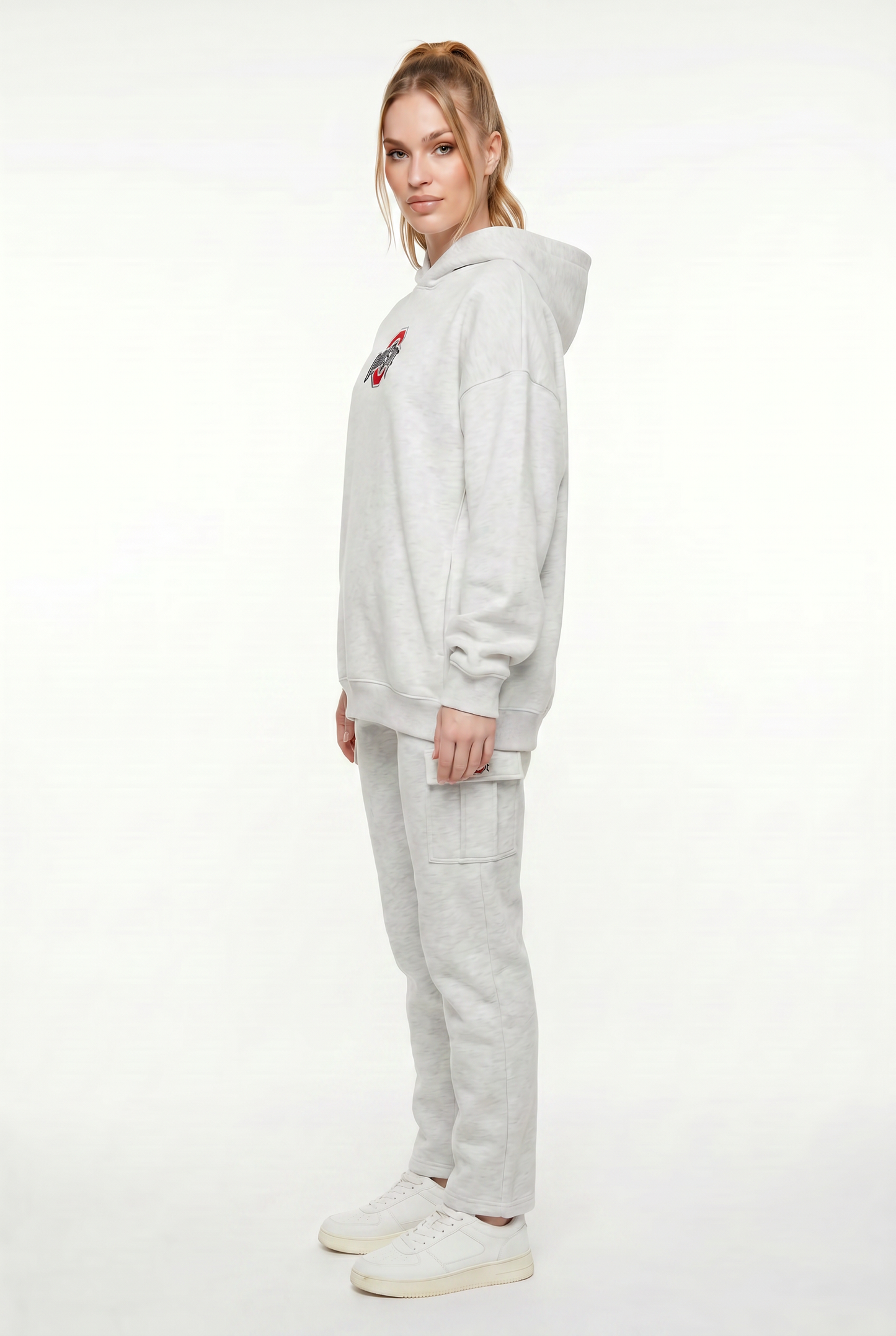 Oversized Zipper Pocket Hoodie Ohio State