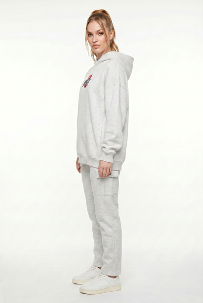 Oversized Zipper Pocket Hoodie Ohio State