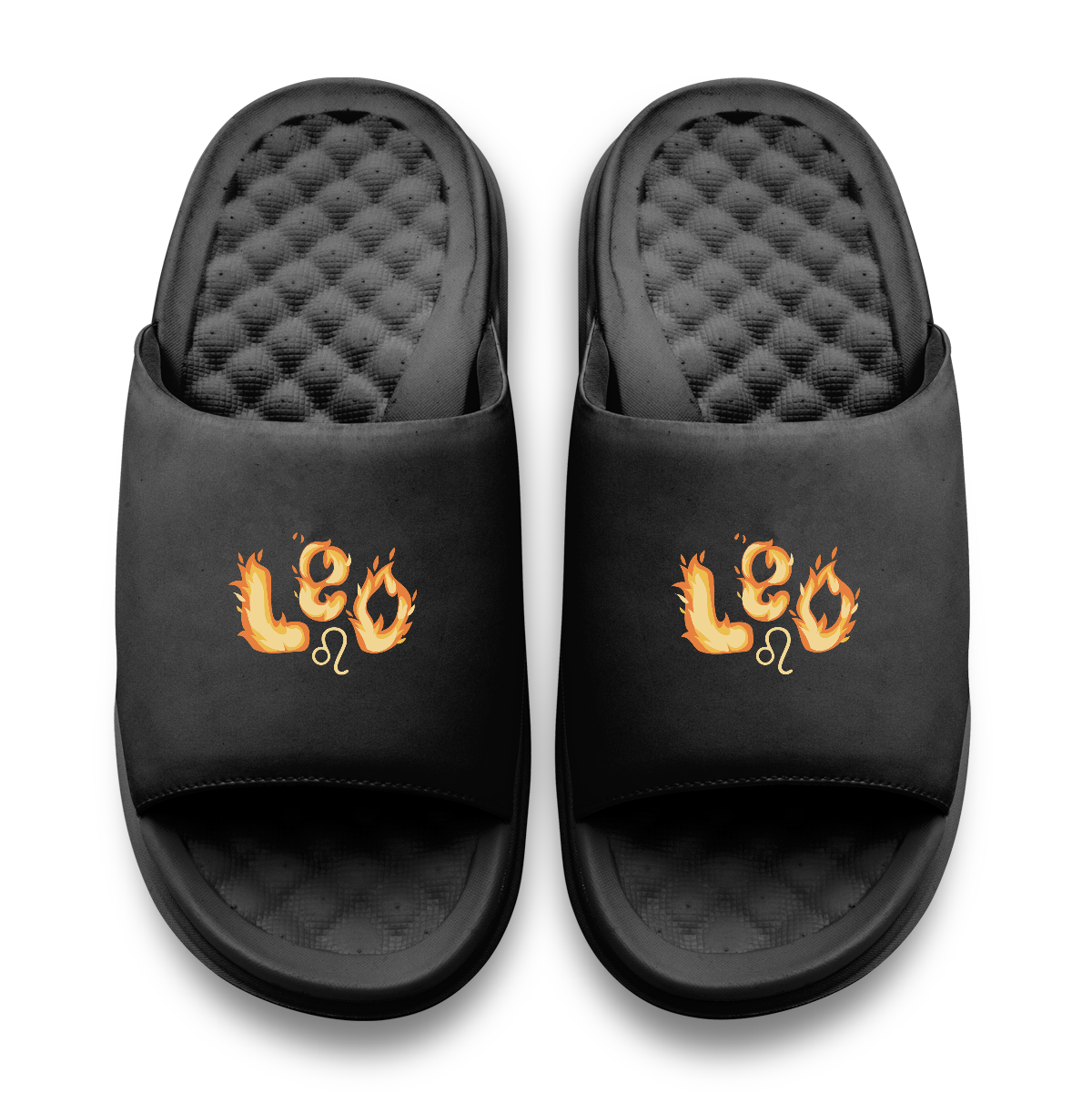 Leo Zodiac Elements Motive Slide Sandals