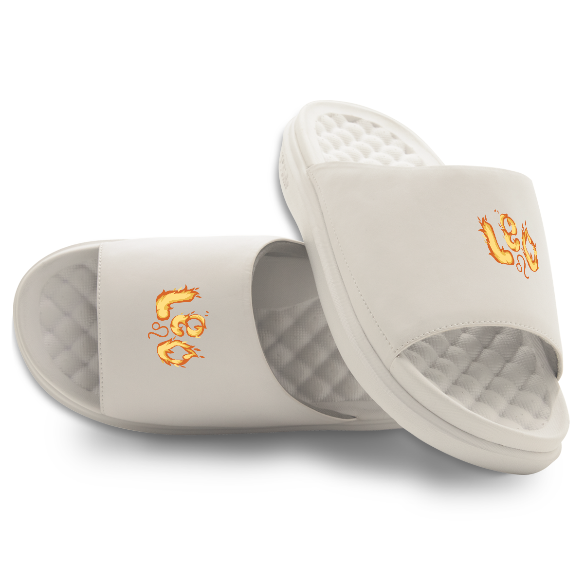 Leo Zodiac Elements Motive Slide Sandals