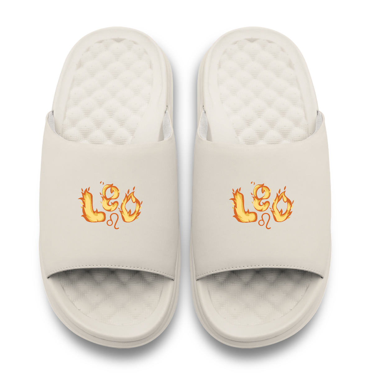 Leo Zodiac Elements Motive Slide Sandals