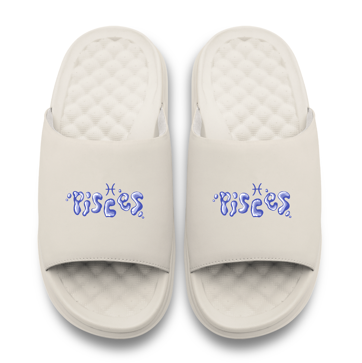 Pisces Zodiac Elements Motive Slide Sandals