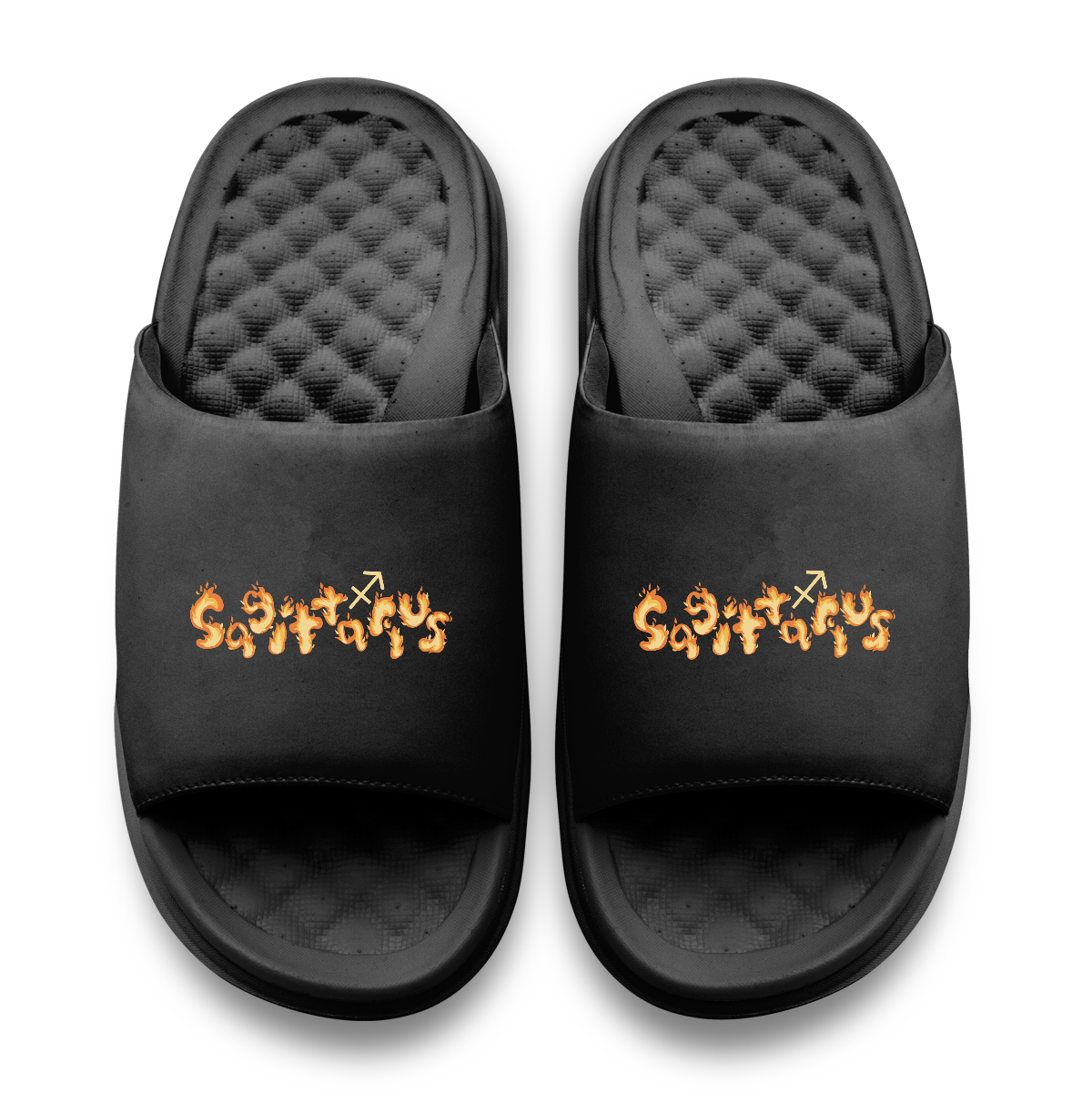Sagittarius Zodiac Elements Motive Slide Sandals