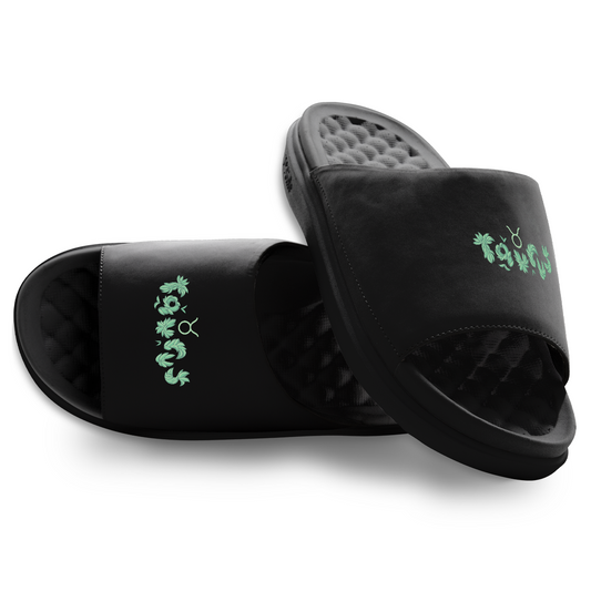 Taurus Zodiac Elements Motive Slide Sandals