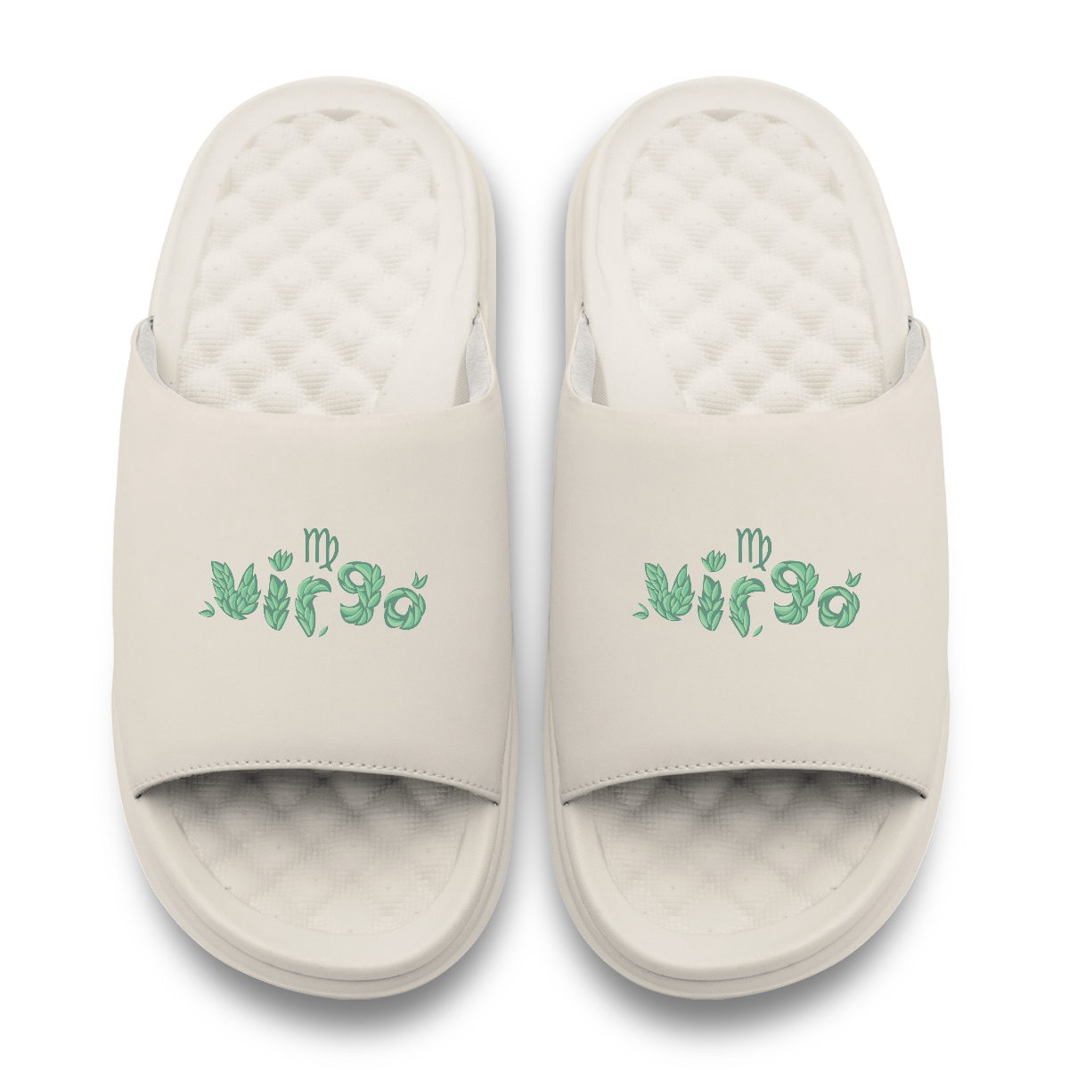 Virgo Zodiac Elements Motive Slide Sandals