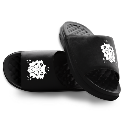 Leo Zodiac Symbols Motive Slide Sandals