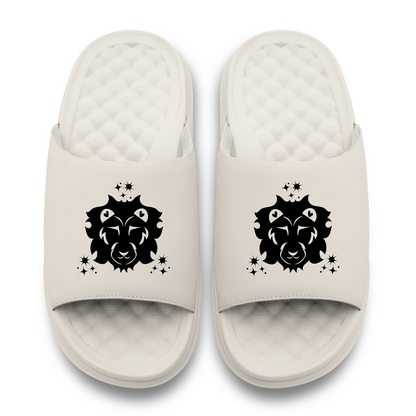 Leo Zodiac Symbols Motive Slide Sandals