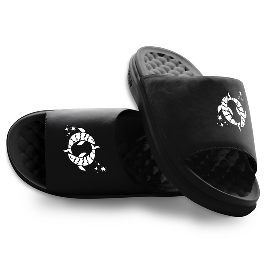 Pisces Zodiac Symbols Motive Slide Sandals