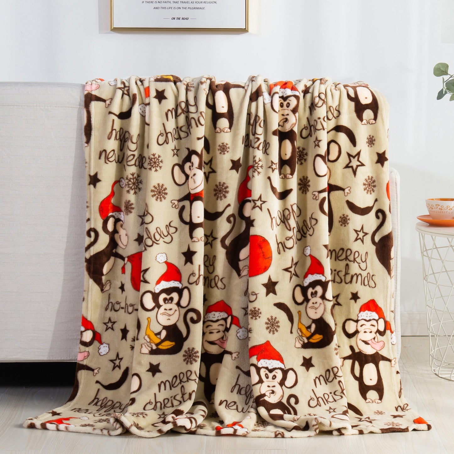 Elegant Comfort 50" x 60" Holiday Velvet Plush Blanket Throw - 50 x 60 inches