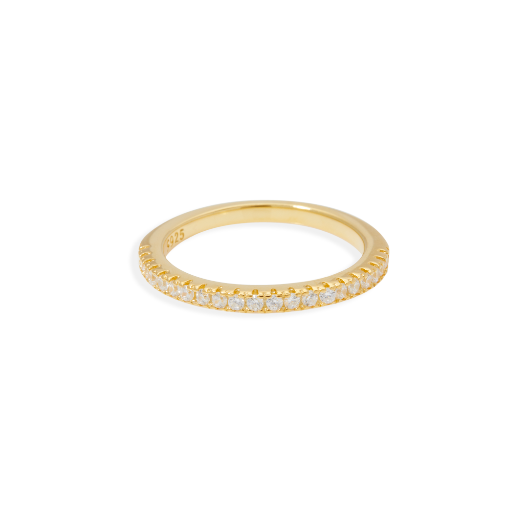 Mint & Lily Micro Pavé Eternity Stacking Ring