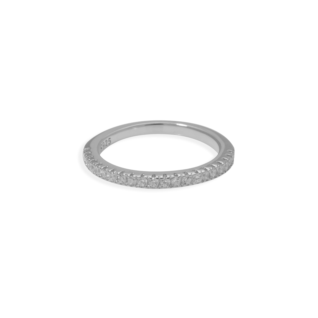 Mint & Lily Micro Pavé Eternity Stacking Ring