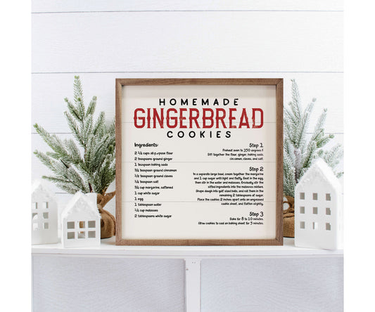 Kendrick Home Gingerbread Cookie Recipe White
