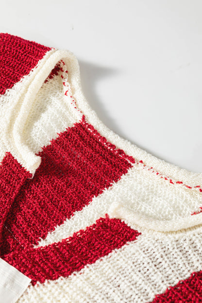 Threaded Pear Anika Colorblock Bracelet Sleeve Sweater