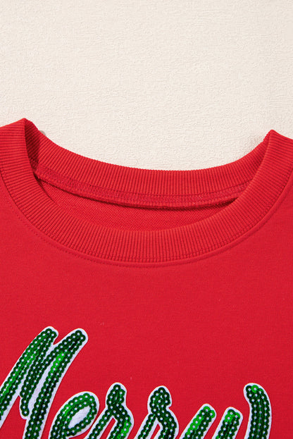 Threaded Pear Amelia Drop Shoulder Loose Sweatshirt