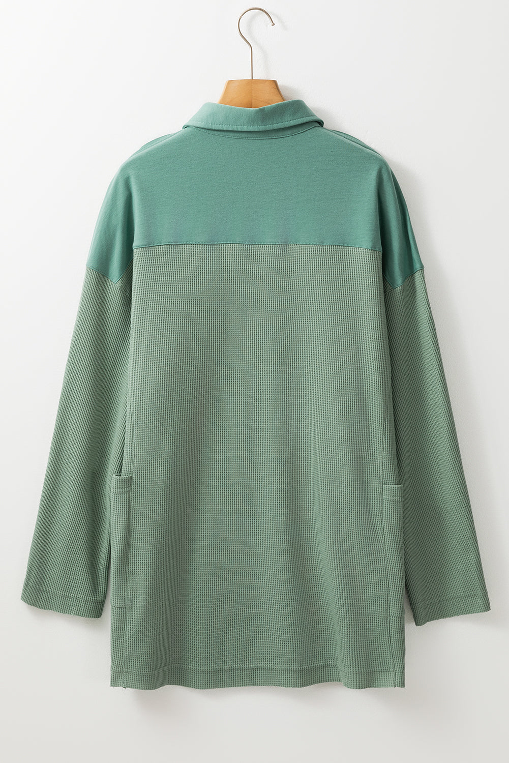 Threaded Pear Arianna Waffle Half Button Top.