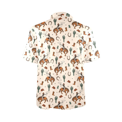 Rodeo Cowboy Western Polo Style Shirt