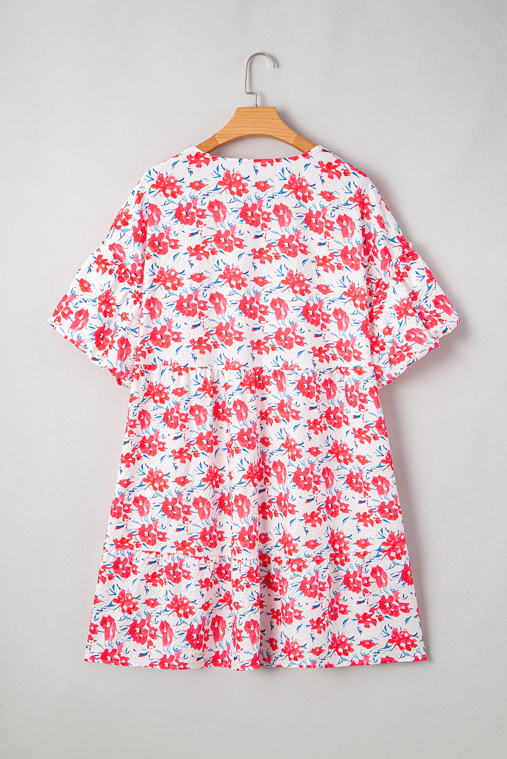 Threaded Pear Zariah Ruffled Half Sleeve PLUS Dress