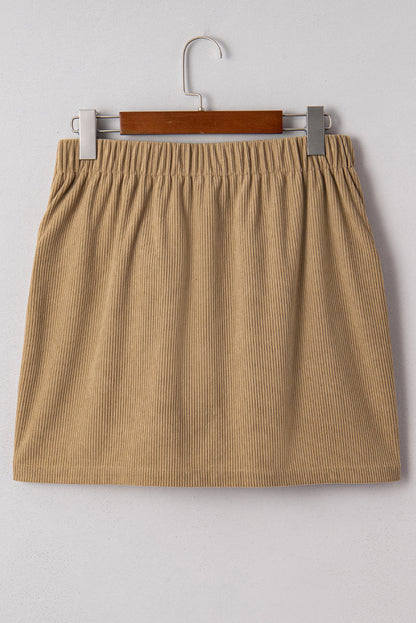 Threaded Pear Xiomara Front Faux Mini Skirt