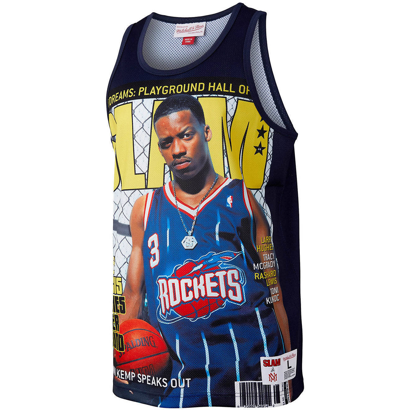 Men's Mitchell & Ness Slam Sublimated Tank Rockets Steve Francis
