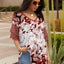 Red & Cream Floral Mix
