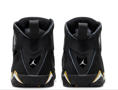[343797-017] Toddlers Air Jordan True Flight 'black Metallic Gold White'