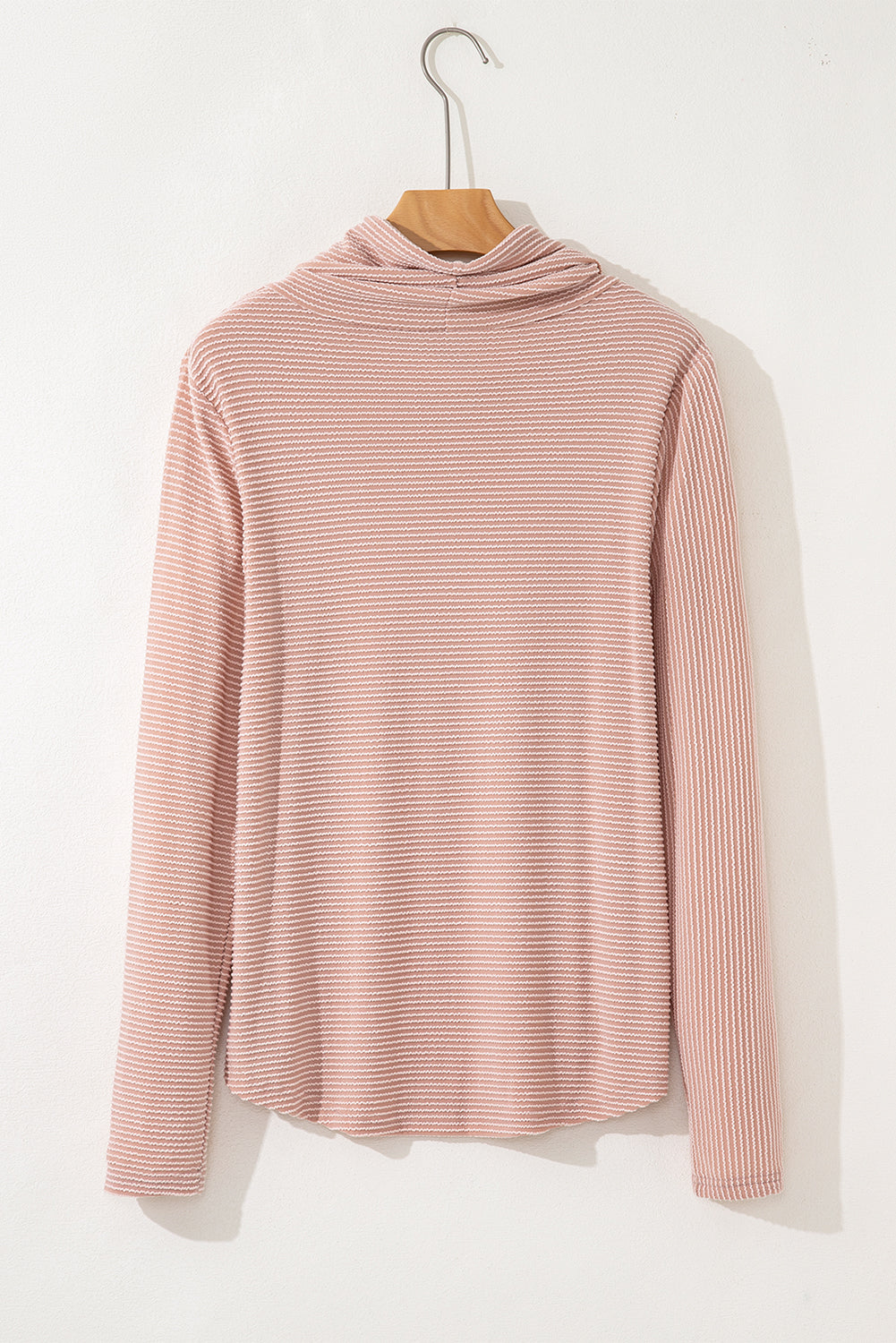 Threaded Pear Mariam Drawstring Cowl Knit Top