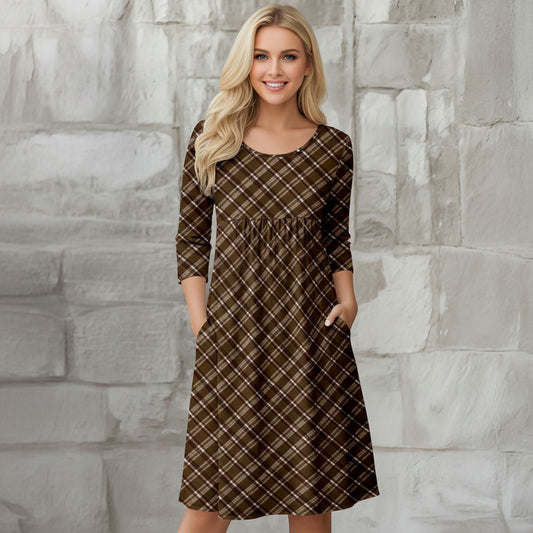 Brown and White-
