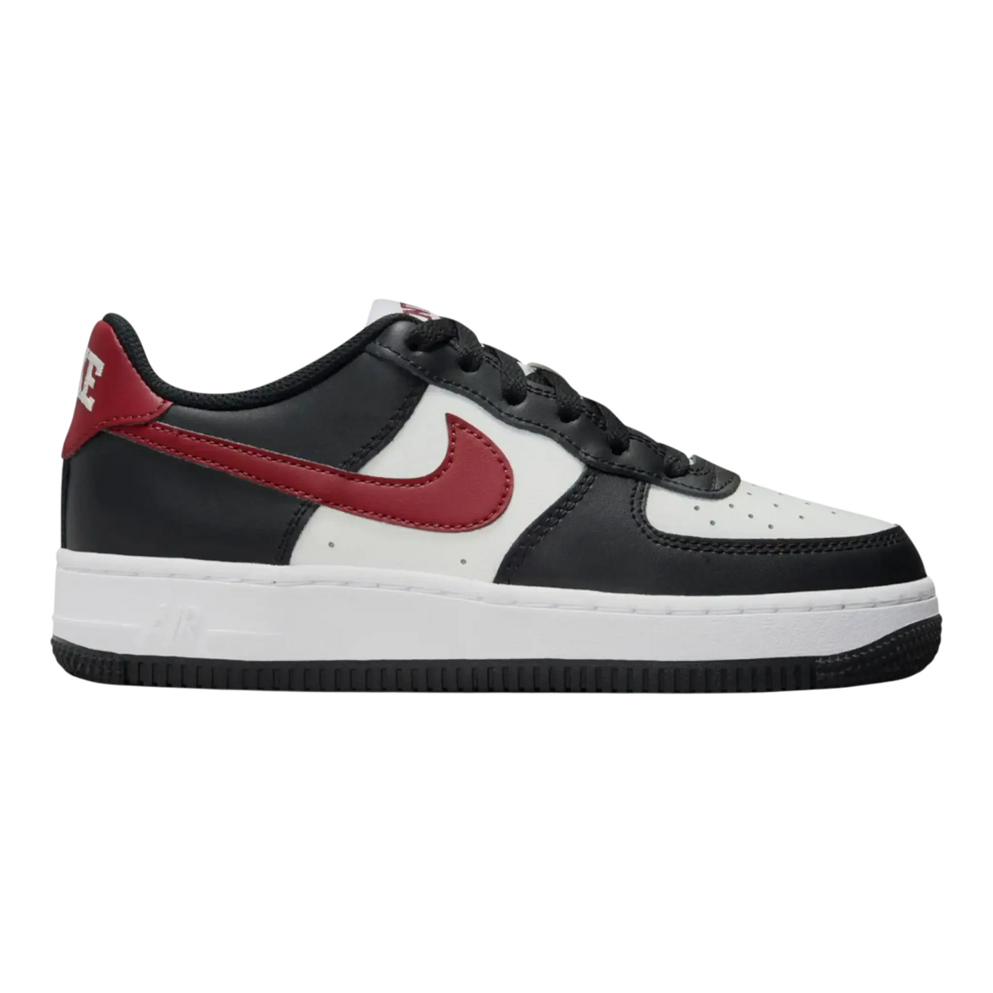 Nike Air Force 1 Kids Sneakers Black/Dark Team Red