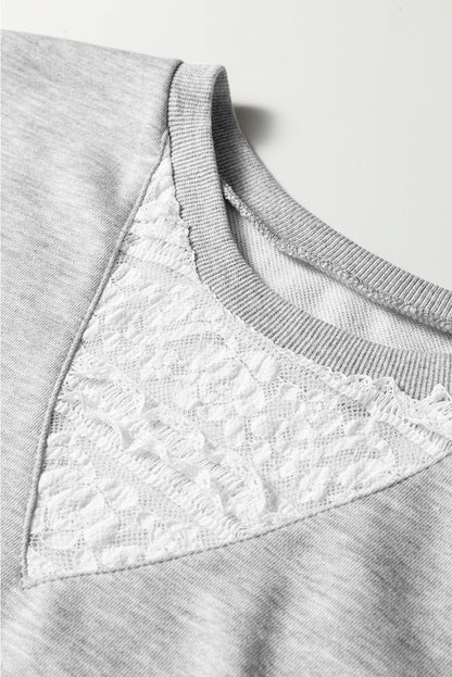 Threaded Pear Amelia Patchwork Drop Shoulder Pullover