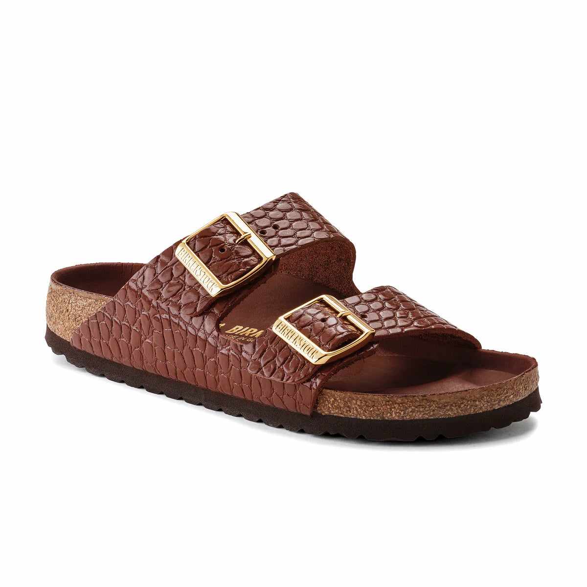 Birkenstock Arizona Reptile Leather Chocolate