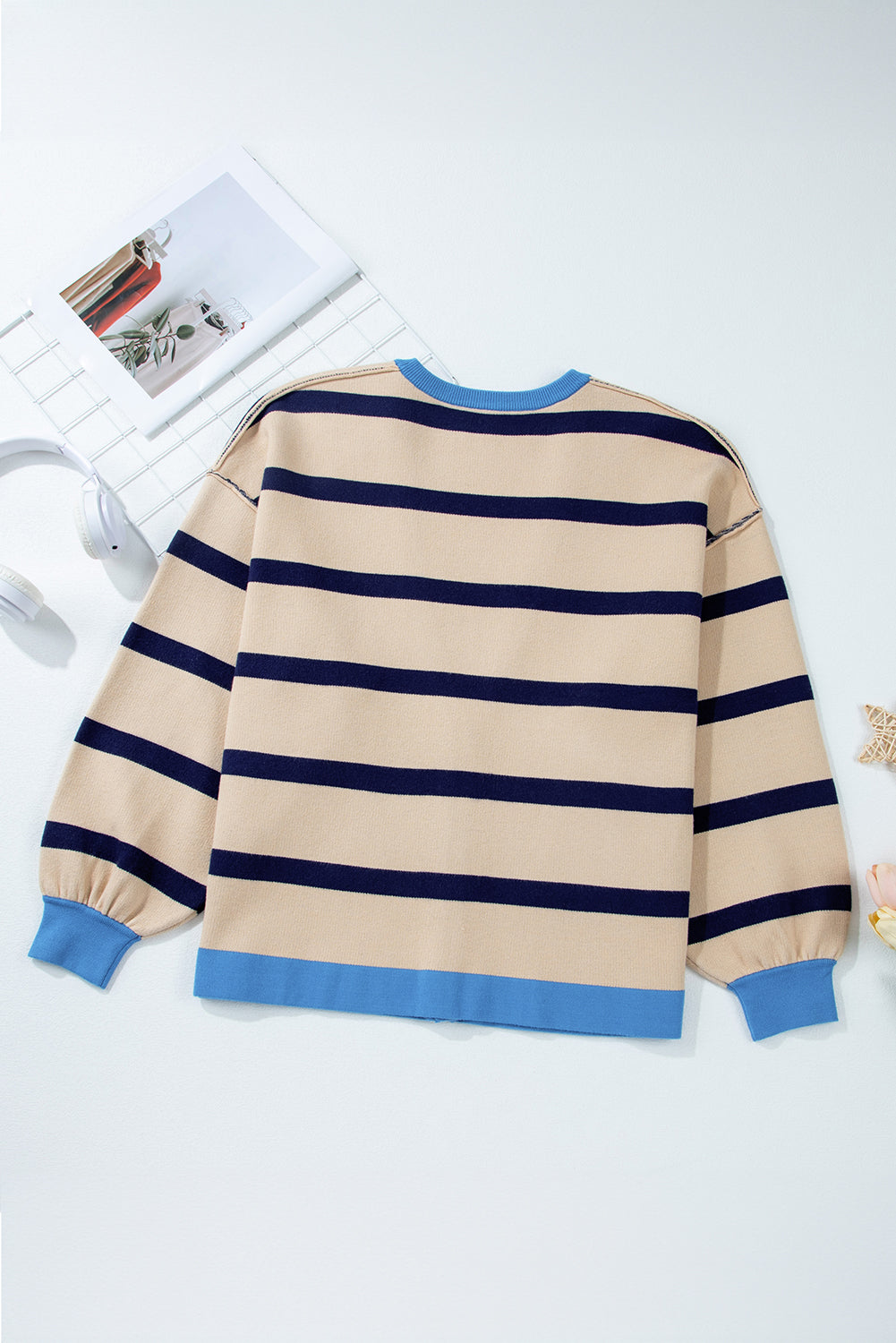 Threaded Pear Sutton Buttoned Loose Cardigan