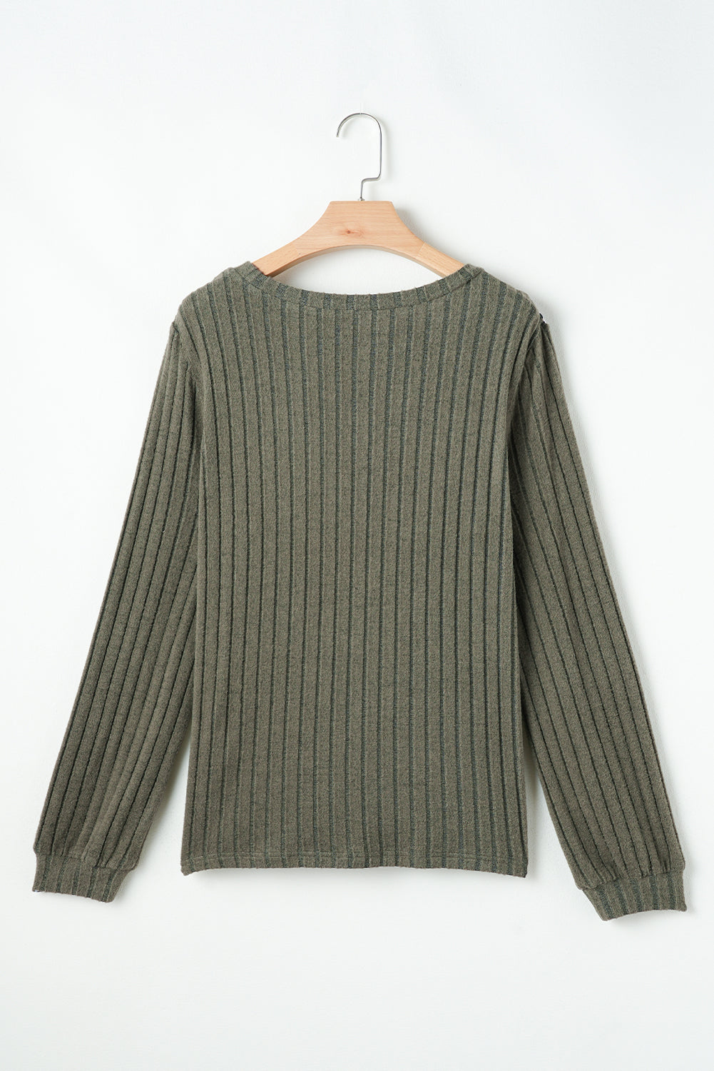 Threaded Pear Zelda Rib Textured Knit Top