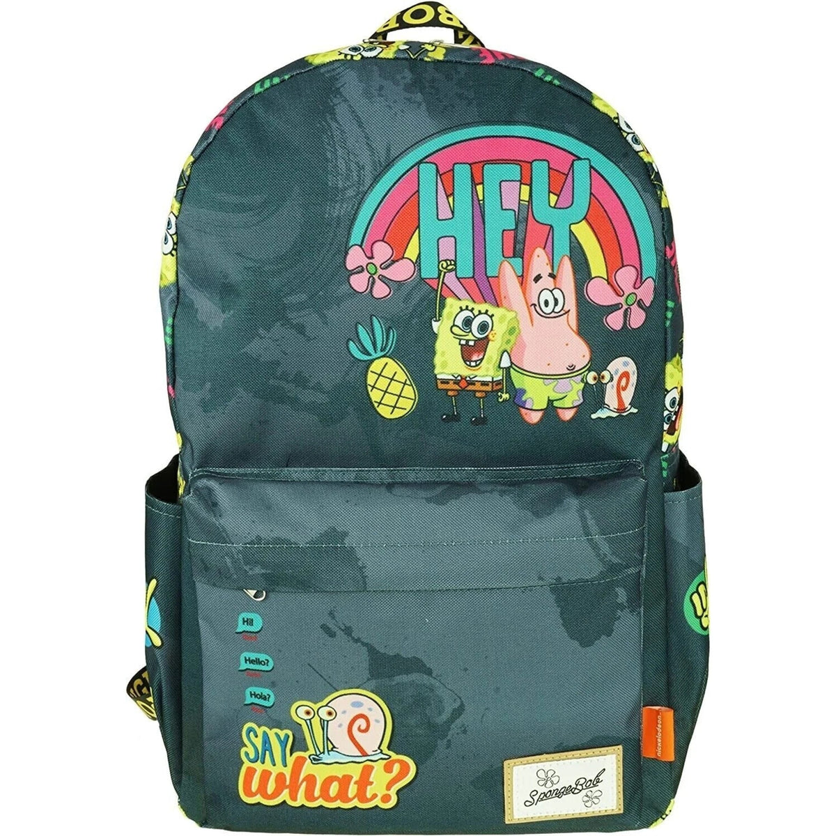 SpongeBob SquarePants 17” All Over Print Junior Backpack for Kids