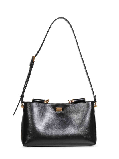 Handbag in Black Calf Leather