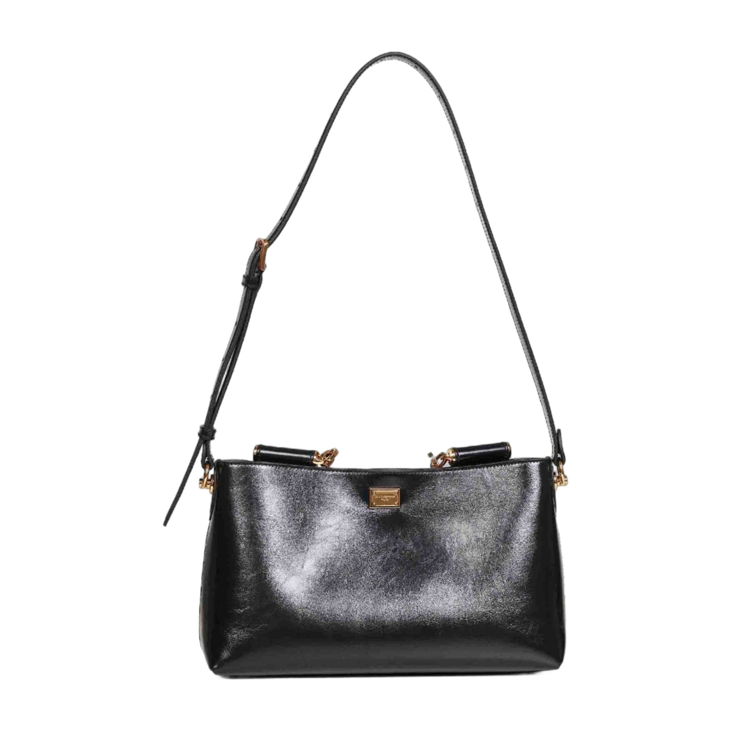 Handbag in Black Calf Leather
