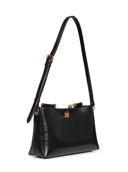 Handbag in Black Calf Leather