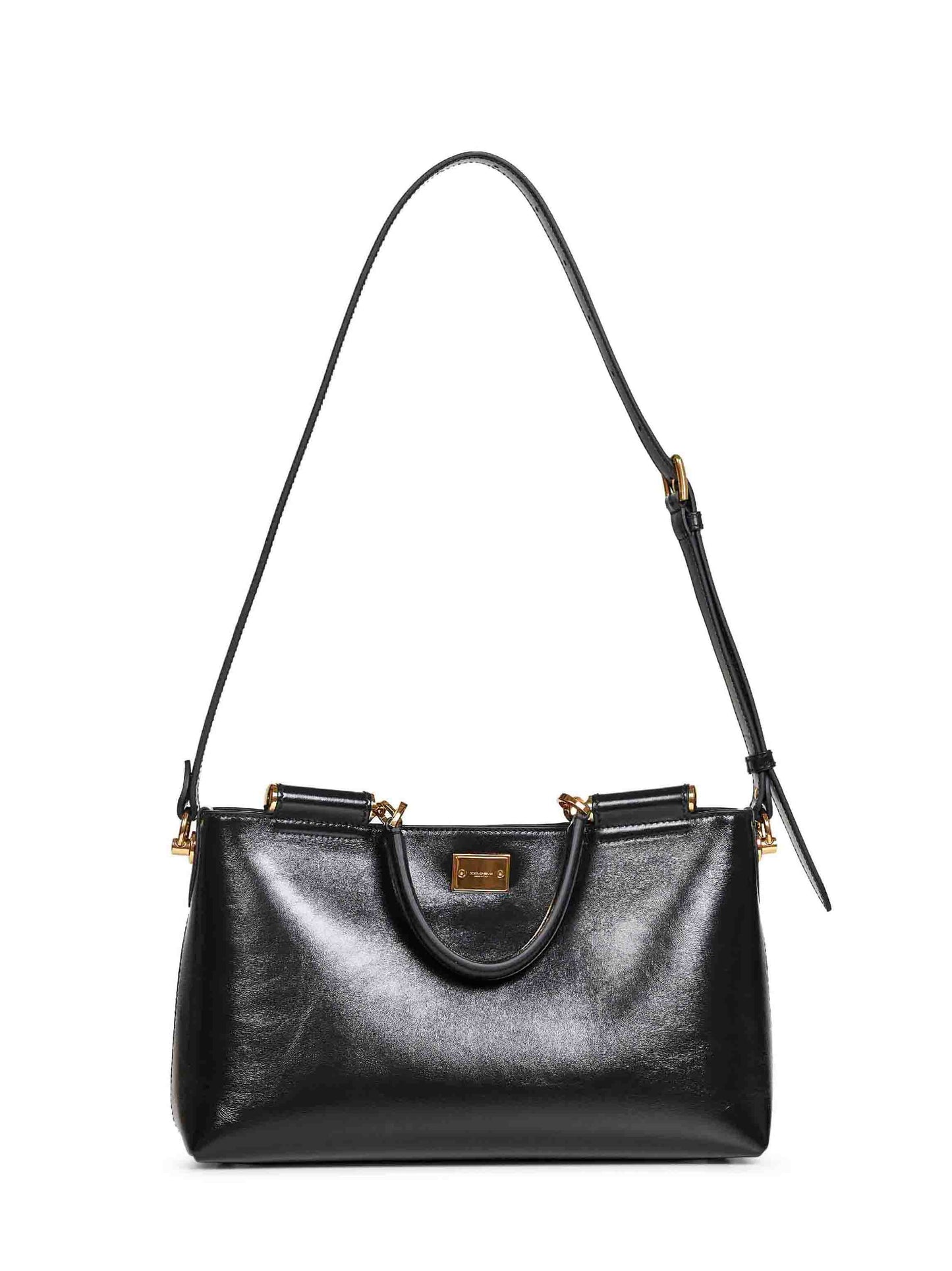 Handbag in Black Calf Leather