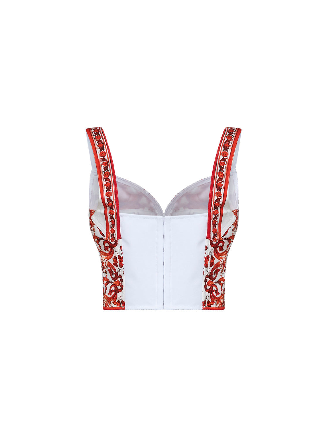 Bustier Top Maiolica-Print Multicolour