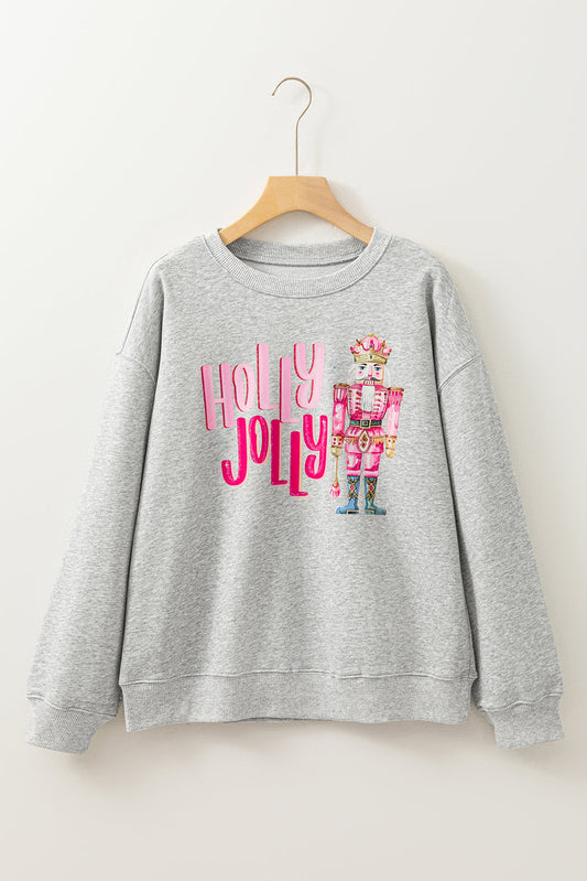Threaded Pear Emma Nutcracker Print Christmas Sweatshirt