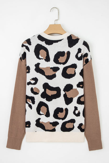 Threaded Pear Jocelyn Block Patchwork Sleeve Sweater