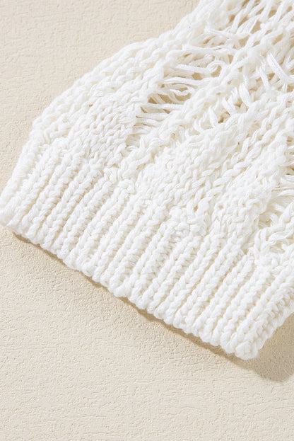 Threaded Pear Olivia Crochet Loose Fit Sweater