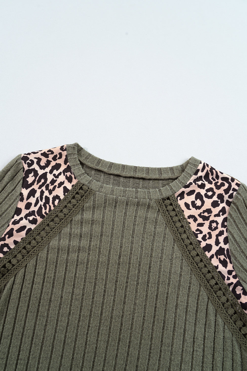 Threaded Pear Zelda Rib Textured Knit Top