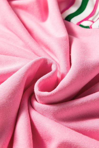 Threaded Pear Felitina Patchwork Zip Collar Pullover