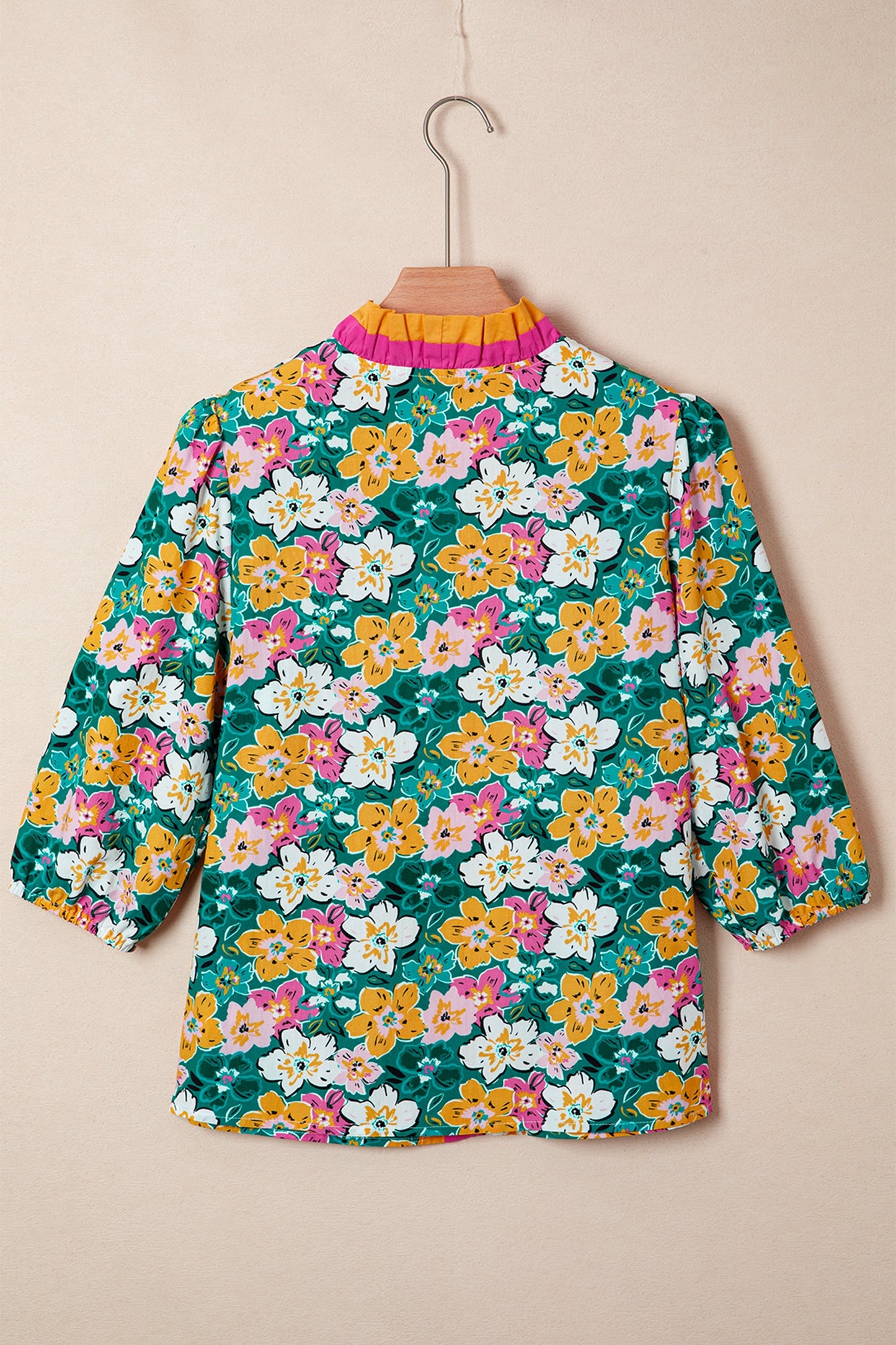 Threaded Pear Meadow 3 4 Sleeve Blouse