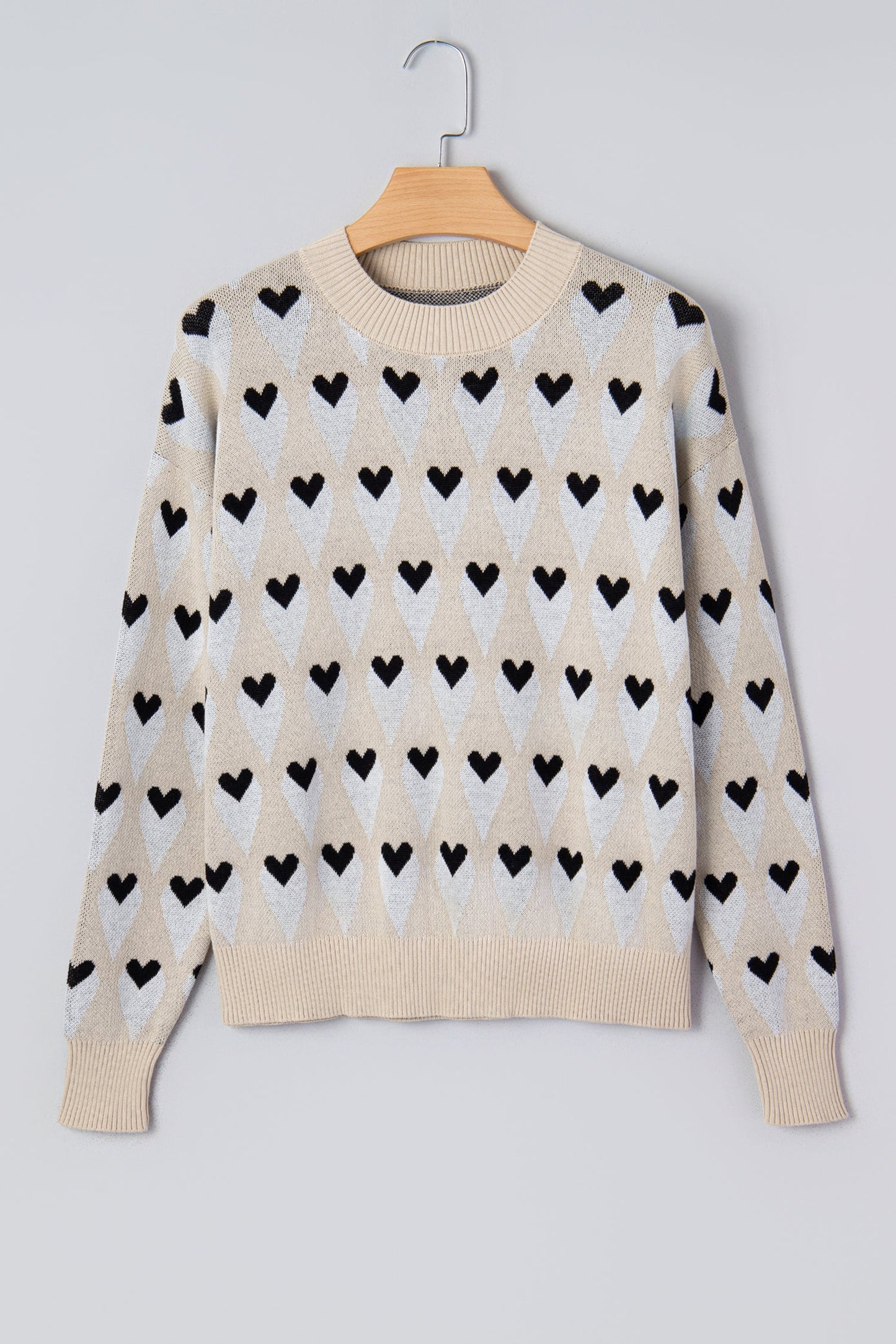 Threaded Pear Aspyn Ribbed Trim Loose Sweater