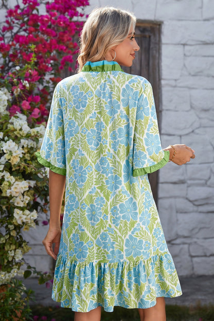 Threaded Pear Maren Trim Front Loose Dress
