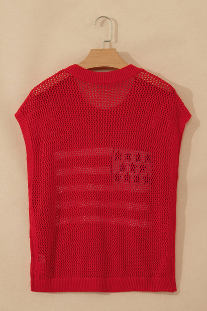 Threaded Pear Emely Graphic Short Sleeve Sweater