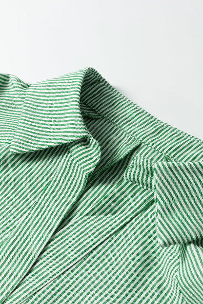 Threaded Pear Alexandra Collared Half Sleeve Blouse
