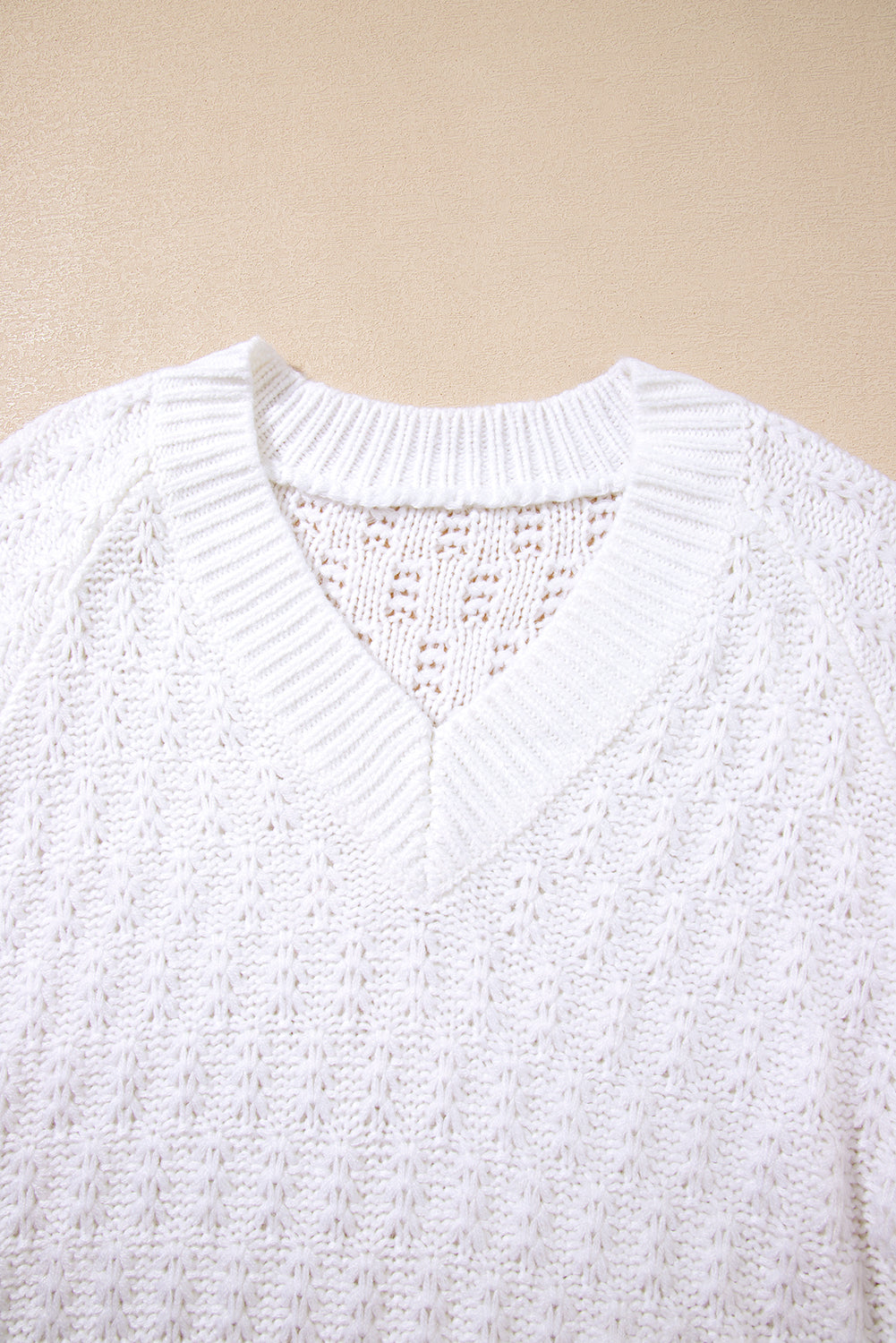 Threaded Pear Emma Ribbed Edge Loose Sweater
